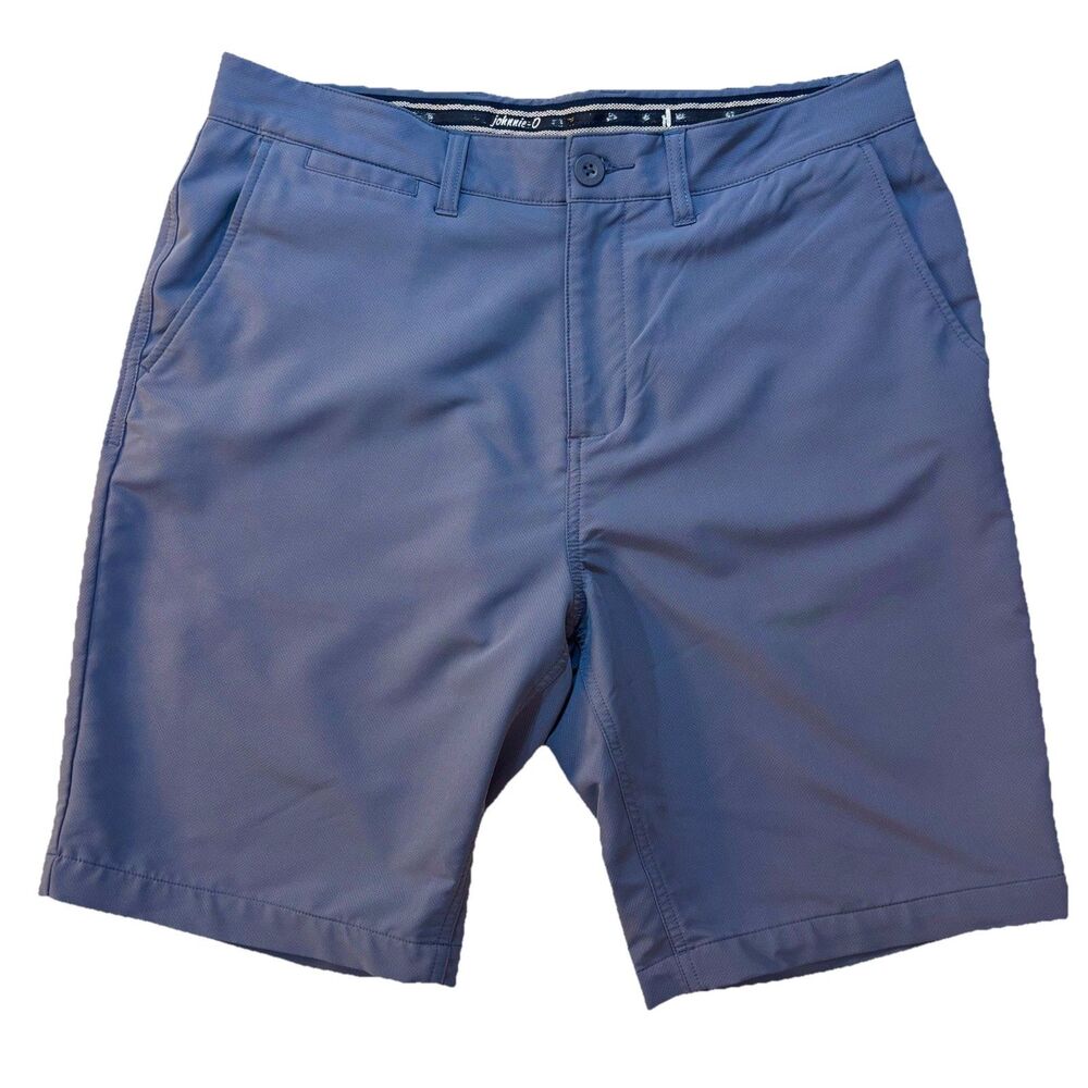 Johnnie-O Shorts Mens 32 Blue Pacific Performance Golf Stretch Chino Casual